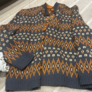 Unique vintage woolen cardigan